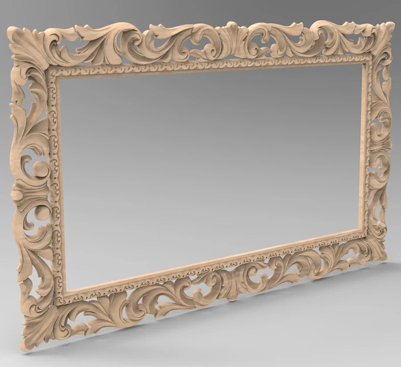 Цифровая файловая РАМА 3d модель рельеф для гравировки с ЧПУ формат STL artcam aspire -13
