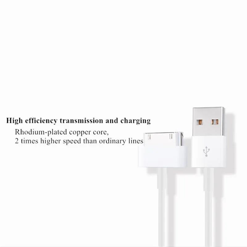 USB кабель для зарядного устройства для iPhone 4 4S iPod Nano ipad 2 3 iPhone 4 s 30 Pin 1 м кабель для зарядки кабель адаптер для зарядки
