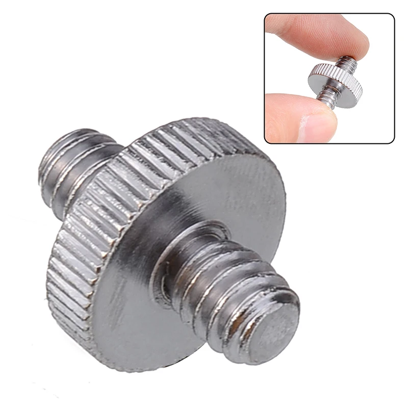 

Onsale 1/4Inch Male to 1/4Inch Male Threaded Adapter 1/4 Inch Double Male Screw Adapter Camera Tripod Holder Silver Metal