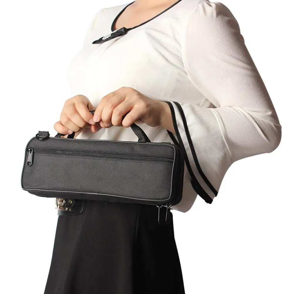 Étui Flûte 16 Trous Oxford Imperméable - Sac Transport Avec Bandoulière 39.5x12x7cm