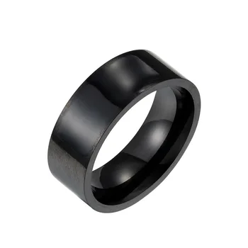 

Titanium steel dragon ring male tide ha is single ring version personality index black titanium steel bundi lettering tail ring