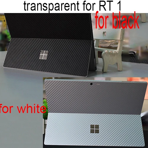 Чехол для microsoft Surface Pro 1/Pro 2/RT 1/RT 2/Book/Book2/Laptop из углеродного волокна защитный чехол - Цвет: transparent  RT 1