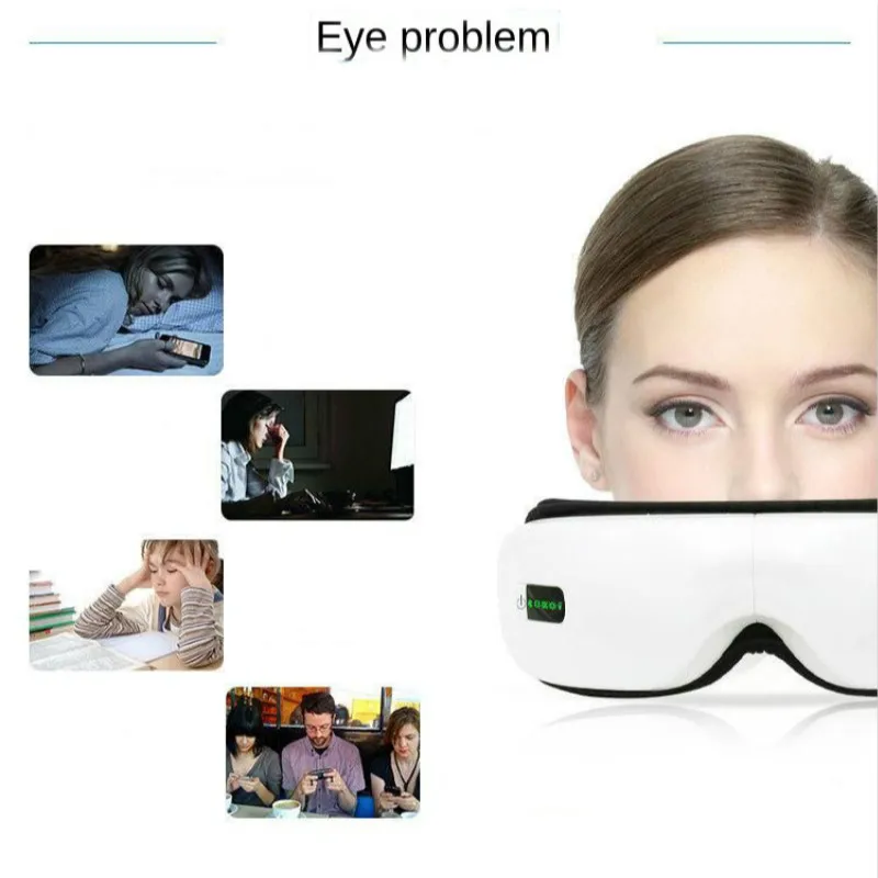 

New Smart Eye Massager Wireless Bluetooth Music Vibration Massage Device With Display Screen Eye Protection Relieve Fatigue USB