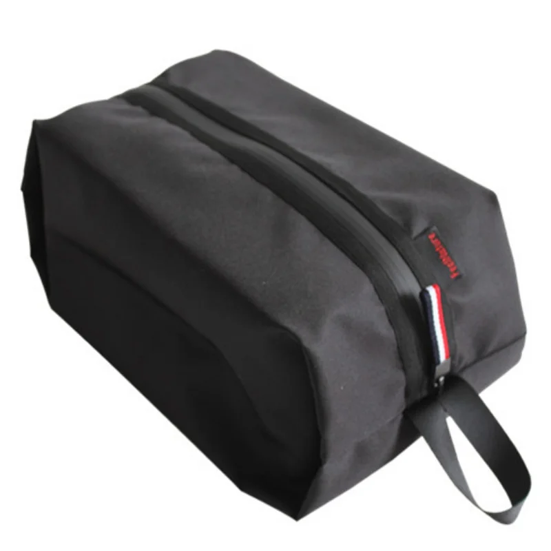 Портативные сумки для обуви, прочные сверхлегкие походные дорожные сумки для хранения, водонепроницаемые Оксфордские сумки для плавания, дорожные комплекты - Цвет: Black