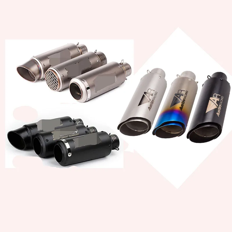 

51mm motorcycle exhaust pipe Akrapovic GP AR exhaust moto with DBkiller for KTM exc scooter for 230 K6 k7 R1 R3 R6