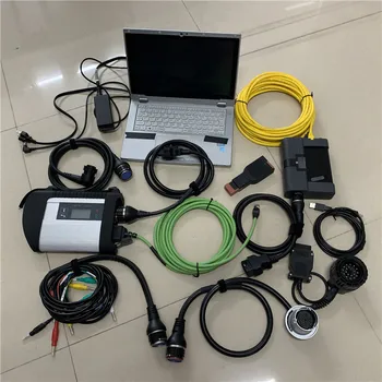 

mb sd c4 star diagnostic tool for b-mw icom a2 b c with 1TB SSD 2020.06v software in cf-ax2 laptop 4G tablet i5cpu programmer