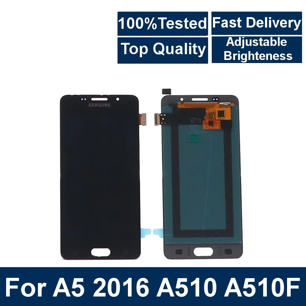

LCD For Samsung Galaxy A5 2016 A510F A510M A510 Mobile phone LCD Display Touch Screen Digitizer Assembly With brightness control