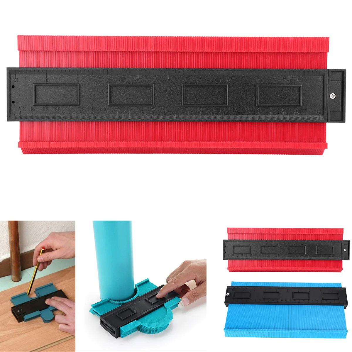 Multifunction10 дюймов профиль копировальный прибор неправильный контур Дубликатор форма Трассировка шаблон неправильный контур измерительная линейка
