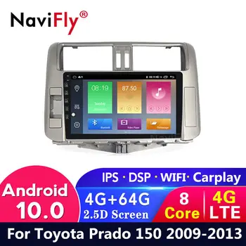 

4G LTE Android 10 4G +64G For Toyota Land Cruiser Prado 150 2009 2010 2011 2012 2013 Car dvd Radio Audio GPS Navigation Player