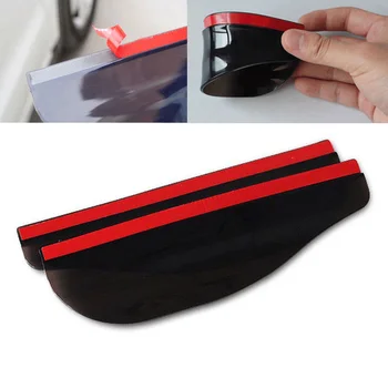 

Side Shade Rain Water Drop Accessories Black Safety Driving Mirror PVC Plastic Sun Visor 2PCS Universal Car Shield