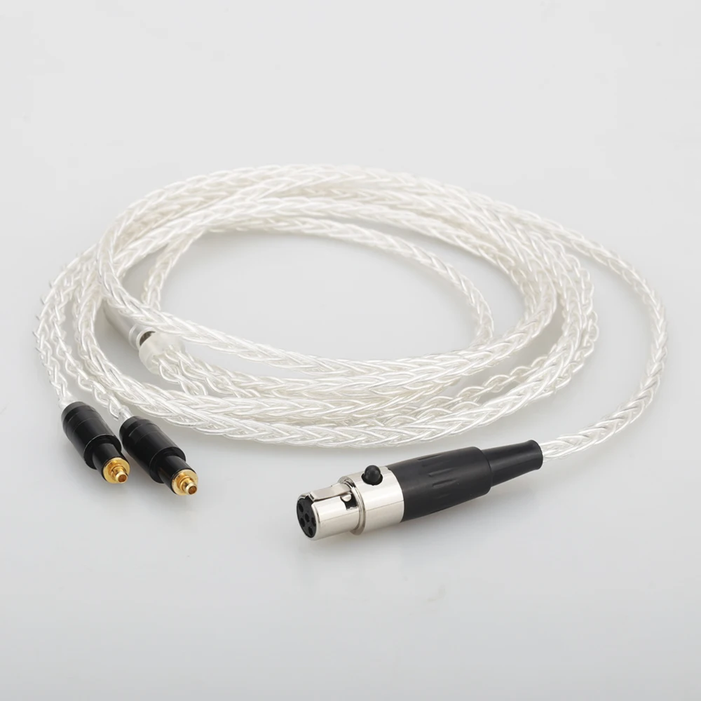 Audiocrast 8Cores OCC silver Plated headphone upgraded cable 5PINS XLR Female for SRH1440 SRH1840 SRH1540