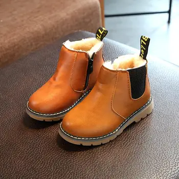 

Children Shoes Autumn Winter New Boys Snow Shoes Girls Boots kids Warm Breathable Children Martin Boots Size 21-36