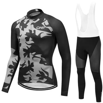 

Female Cycling Jersey Long Sleeves Road Cycling Clothes Spring Autumn Breathable Long Sleeves Bicycle Women's Jersey set