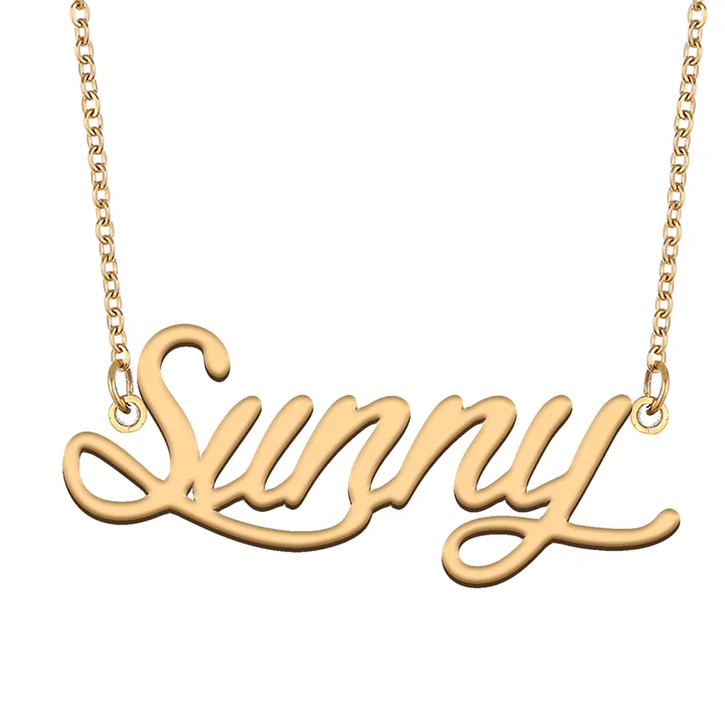 

Necklace with Name Sunny for His Her Family Member Best Friend Birthday Gifts on Christmas Mother Day Valentine's Day