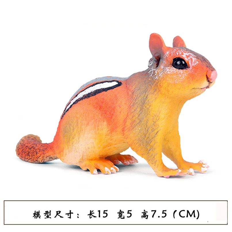 NEW * Papo RED SQUIRREL solid plastic toy wild zoo woodland animal rodent 
