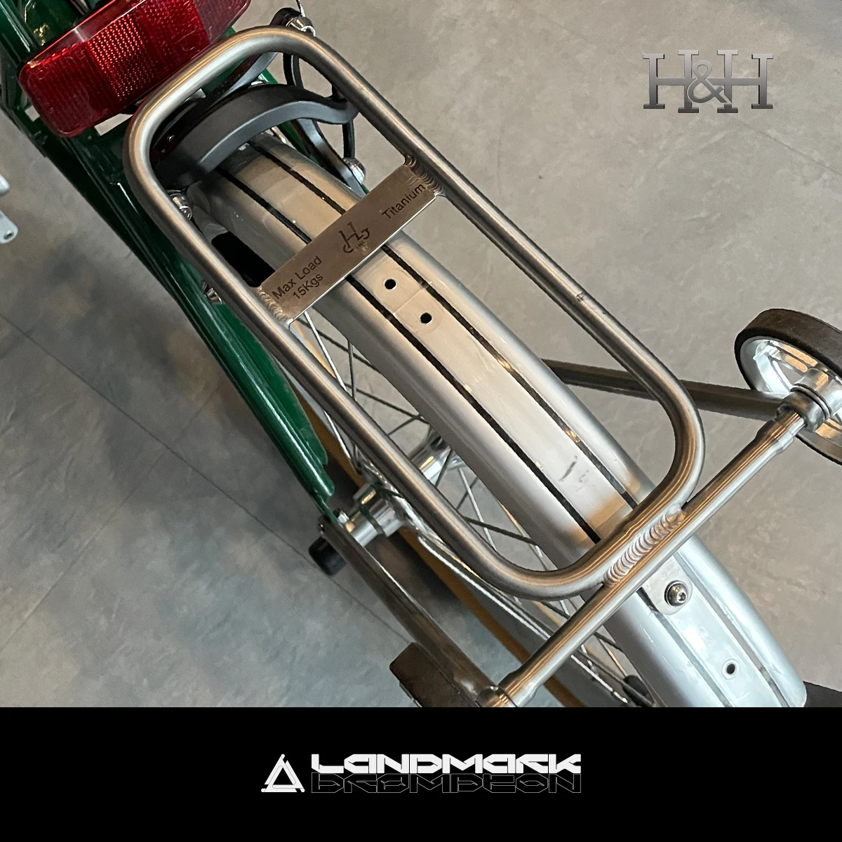 Portapacchi posteriore pieghevole in titanio H \u0026 H per Brompton| | -  AliExpress