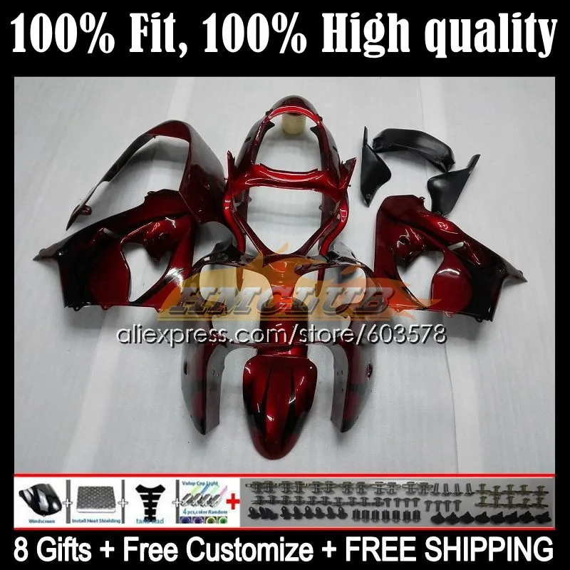 Корпус OEM для KAWASAKI NINJA ZX9 ZX 9R 9 R 900CC ZX9R 02 03 119CL.42 ZX900 900 CC ZX-9R 2002 2003 инъекция обтекателя