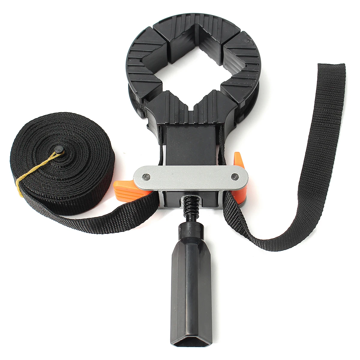 4 Jaws Rapid Corner Clamp Wood Working Band Strap Holder For Picture Frame Drawer Multifunction belt clamp Woodworking Quick Adjustable Band Clamp Polygonal clip 90 Degrees Right Angle Corner Photo Frame Clips