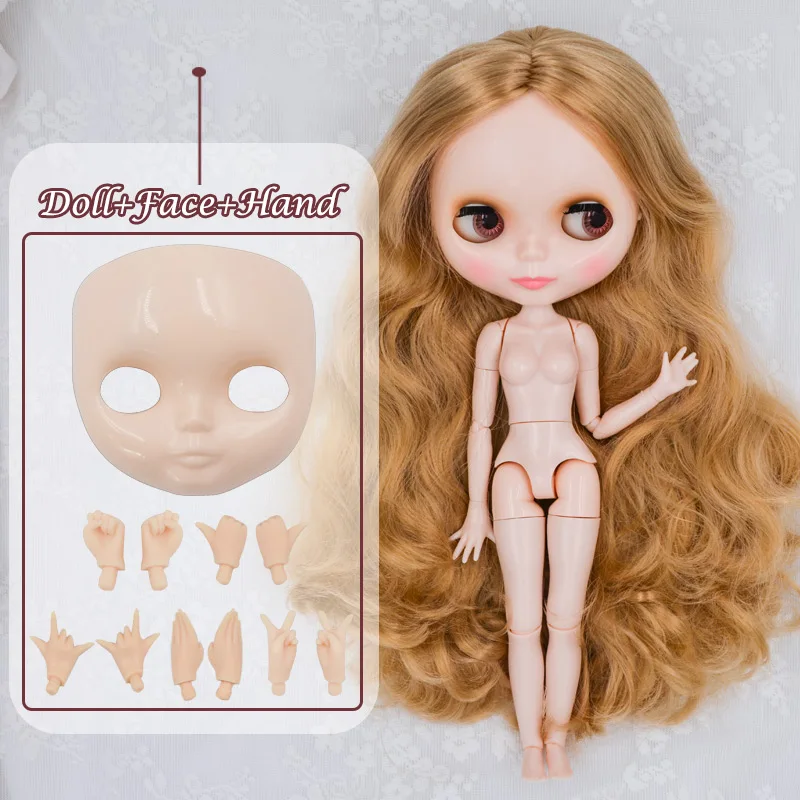 Neo Blyth кукла NBL на заказ блестящее лицо, 1/6 BJD шарнирная кукла Ob24 кукла Blyth для девочки, игрушки для детей H NBL 1-24 - Цвет: FHNBL21