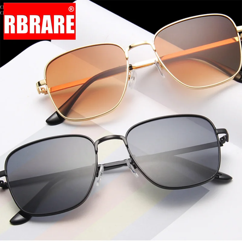 RBRARE Classic Alloy Square Sunglasses Women Gradient Ocean Sun Glasses For Women Vintage Metal Frame Oculos Feminino Pink