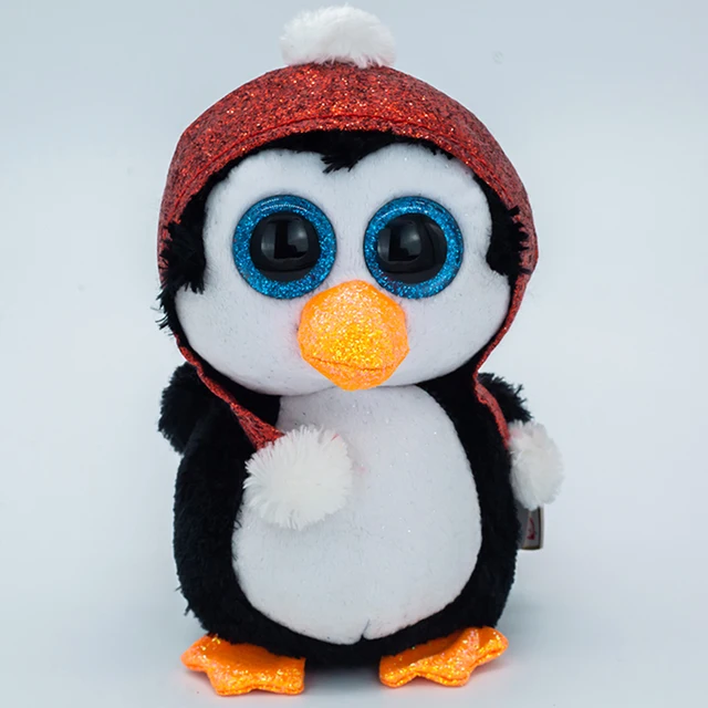 Ty Beanie Boos Big Eyes Unicorn Fox Cat Penguin Poodle Owl Plush Stuffed Animal Super Soft Bedside Toys Doll Gift For Kids 15CM 15cm