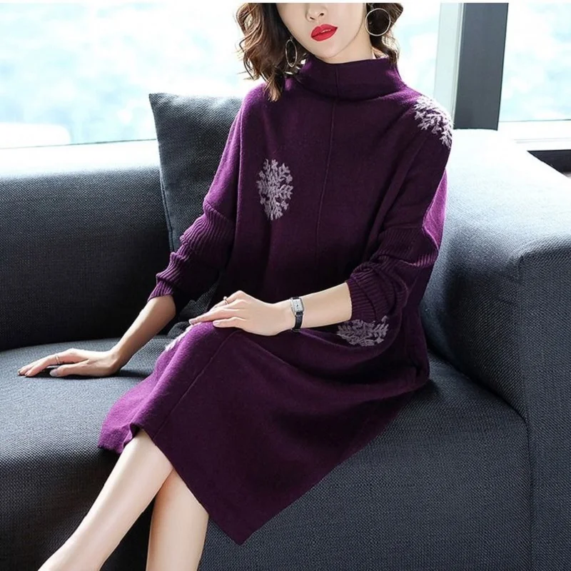 

spring/autumn women sweaters computer knitted sweates pullovers women high elastic clothing mid-long maternity sweaters