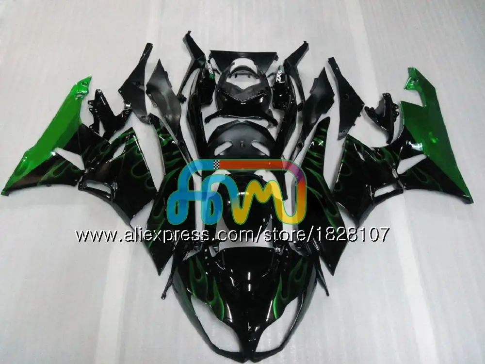 Корпус для KAWASAKI ZX636 ZX600 ZX-6R ZX 6R ZX 636 600CC 9BS. 0 ZX-636 ZX6R 09 10 11 12 2009 2010 2011 2012 обтекатель зеленого, красного, черного цвета - Цвет: No. 20