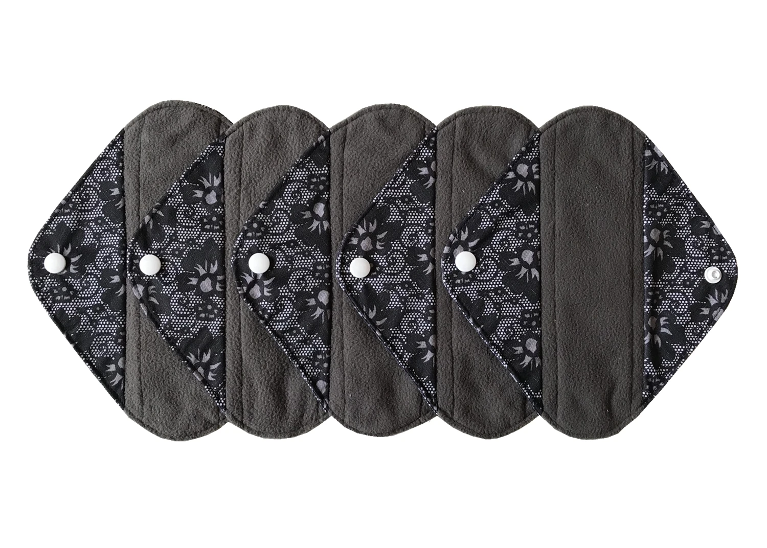 Sanitary Pads JUTESK's 20.5cm / 8 Inch Charcoal Bamboo Mama Cloth/ Menstrual Pads/Sanitary Pad/Panty Liner