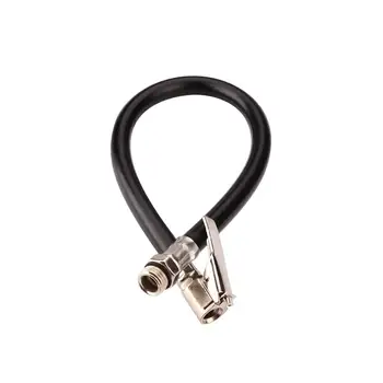 

Universal Brass Rod Inflator Mounting Gauge Car Durable Barbed Hose for Tyre Tire Cars Rubber for Black + Silver