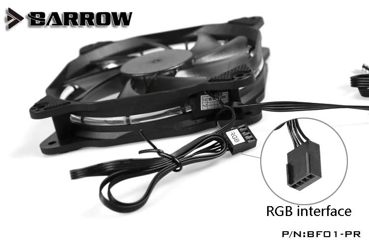 Курган BF01-PR RGB Aura PWM вентилятор радиатора, чехол для компьютера вентилятор, радиатор слива воды бесшумный 120*120*25 курган водяного охлаждения
