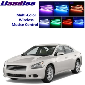 

LiandLee For NissanMaxima Maxima A35 2008~2015 Car Interior UnderDash FootWell Seat Accent Music Rhythm Ambient Light