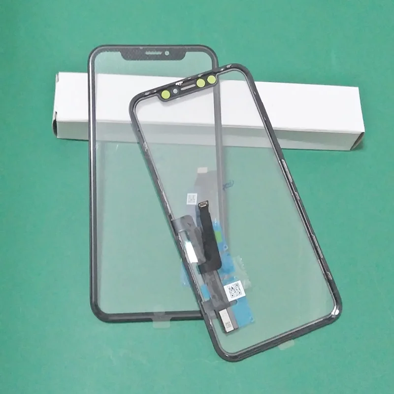 5pcs tested copy lcd touch sensor glass digitizer with frame+oca for iphone xr 11 screen cover repair