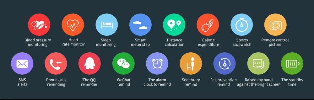 P2 Smartband водонепроницаемый кровяное давление Пульс с дистанционным управлением изображение долгое время ожидания 30 дней умный Браслет