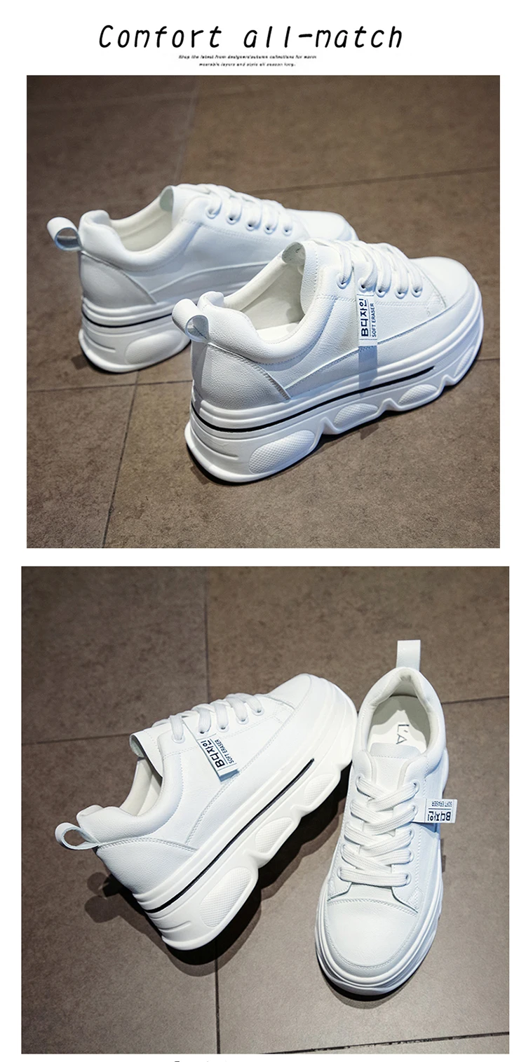 Clogs Platform All-Match Sports Shoes Lady Autumn Round Toe Casual Female Sneakers Fashion Women's Creepers Basket New