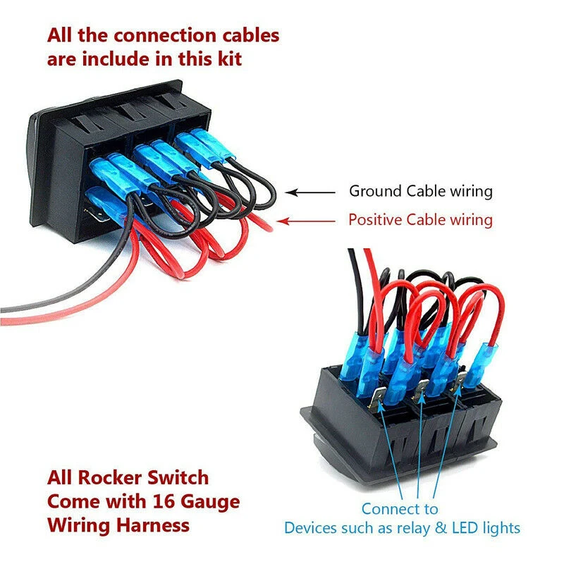 3 банды Водонепроницаемый USB тумблер автомобильный переключатель панель светодиодный автомобильный морской лодки рокер