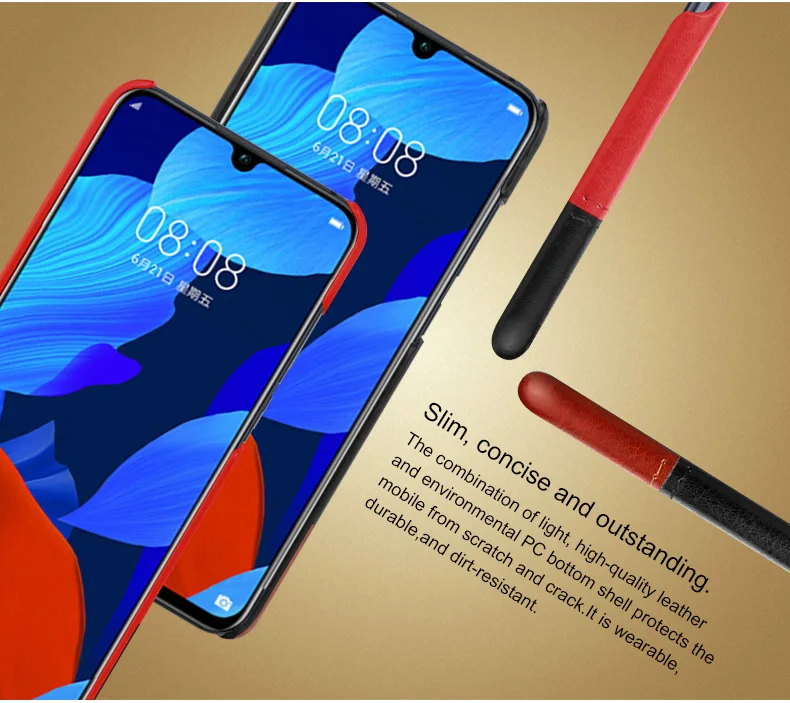 Кожаный чехол IMAK в сдержанном стиле для huawei Nova 5, чехол Funda huawei Nova 5 Pro, чехол Nova5 5Pro, задняя крышка для huawei Nova 5, противоударный чехол