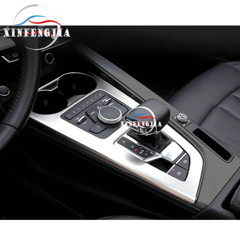 Для Audi A4 B9 A5 17-18 хромированные кнопки переключения передач ABS Центральная рамка-декоратор отделка