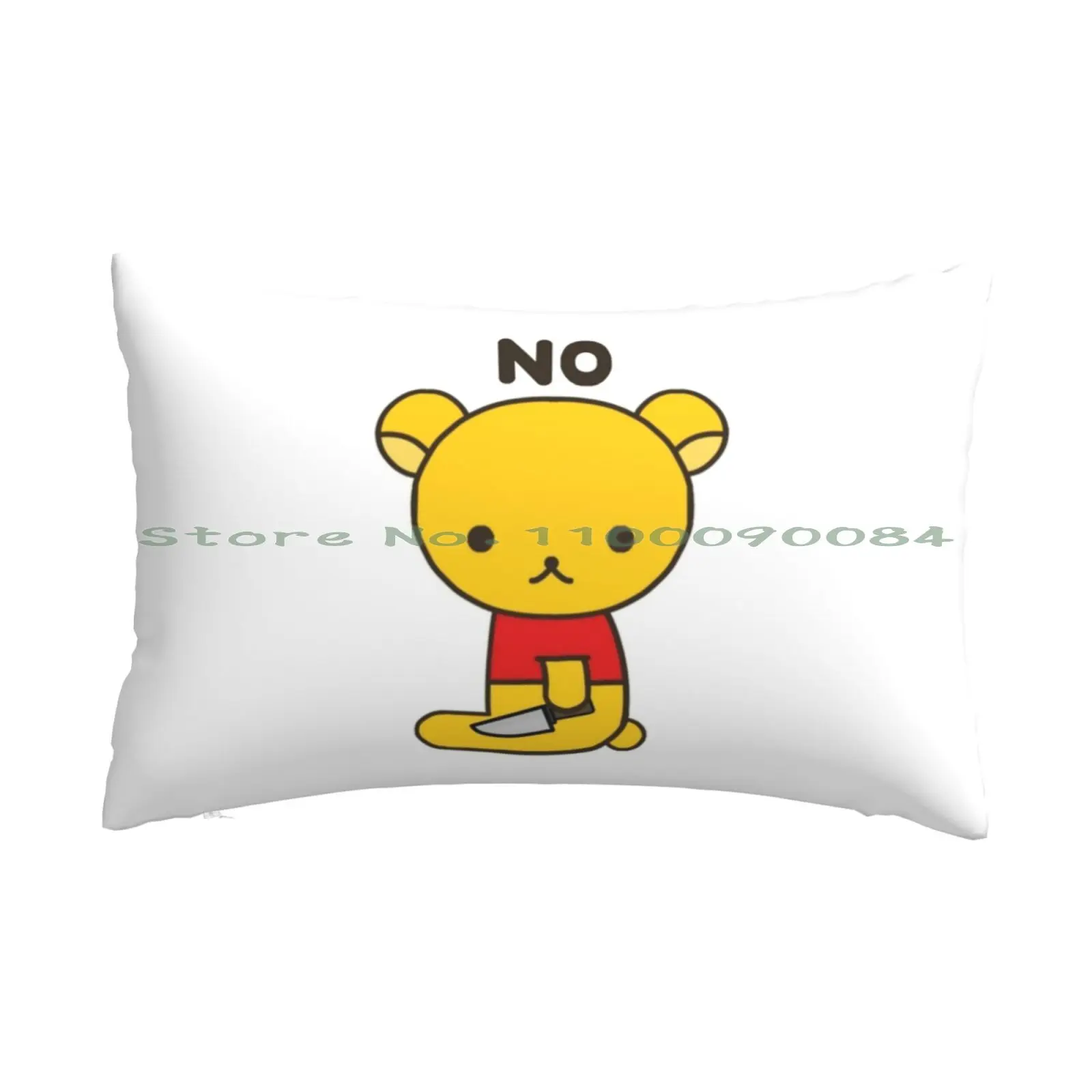 Rilakkuma As Bear Kawaii "No" Design Federa 20X30 50*75 Divano Camera Da Letto Shadowlands Covenants Viola Wow World Of Videogam