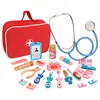 Wooden Pretend Play Doctor Educationa Toys for Children Kid Medical Simulation Medicine Chest Set for Kids Interest 2