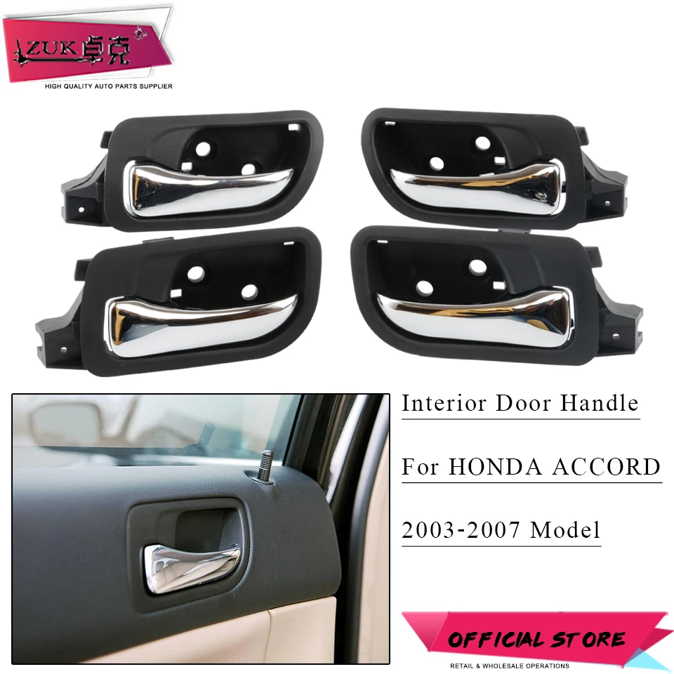Дверные ручки ZUK для HONDA ACCORD 2003 2004 2005 2006 2007 CM4 CM5 CM6 2.0L 2.4L 3.5L|Комнатные дверные ручки| |