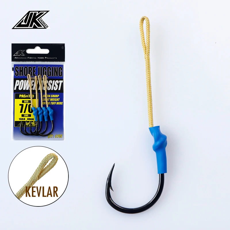 JK PAS Fishhook High Quality Black Color Assistent Hooks 4X Jig