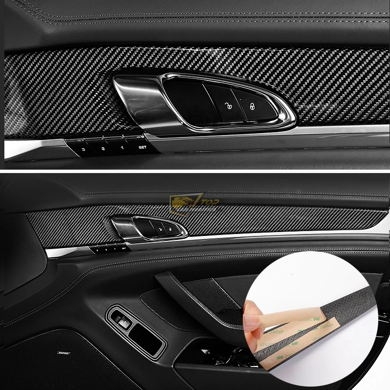 11.1-Free shipping 14pcsset car interior accessories for porsche panamera accessories door inside decoration trims