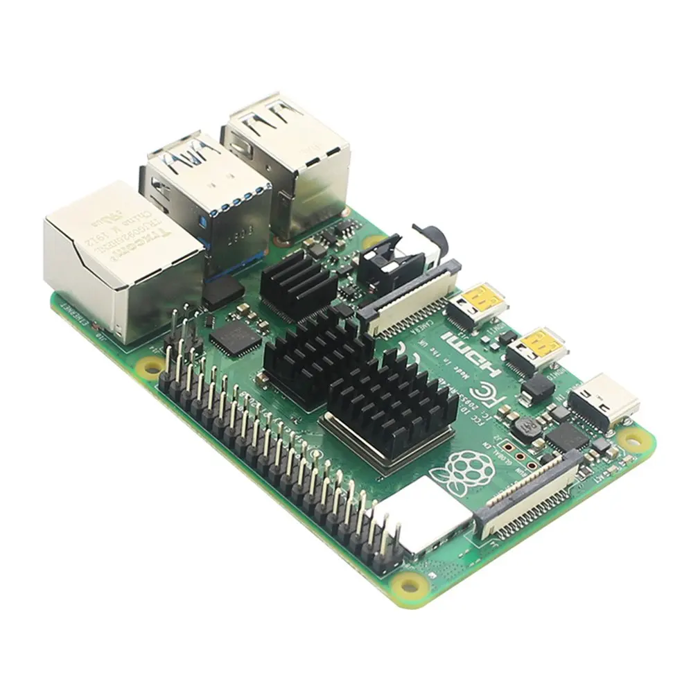 Для Raspberry Pi 4 Модель B радиатор 3 шт. алюминиевый охлаждающий набор охладитель для