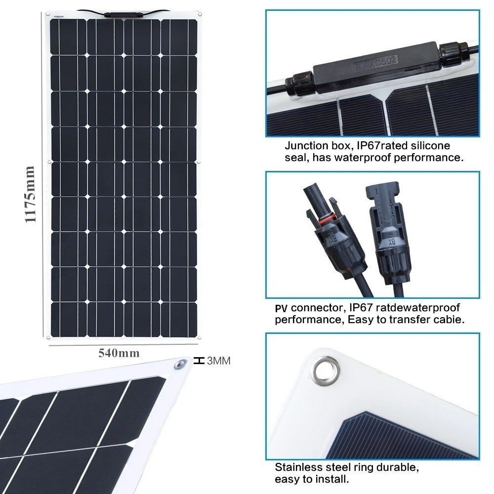 XINPUGUANG 600w автономной сети солнечной комплект 5 шт 120w гибкий панели