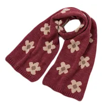 Вязаный шарф для маленьких девочек, осенне-зимняя накидка для мальчиков и девочек, детские теплые длинные шарфы с воротником, волшебный шейный платок