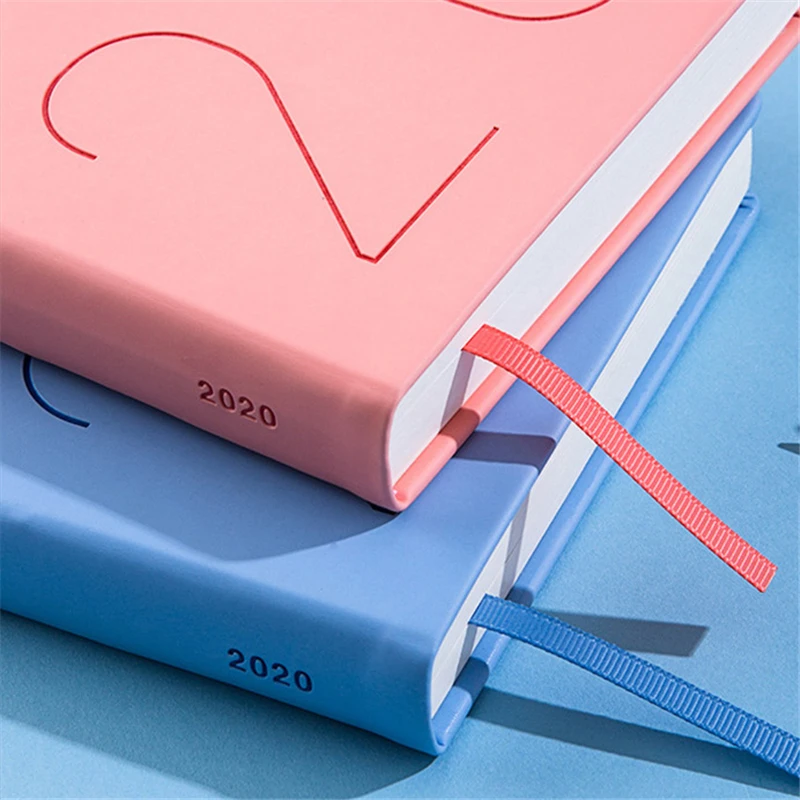 Ежедневник на 2020 кожаный планер ежедневник неделю ежемесячный дорожный блокнот