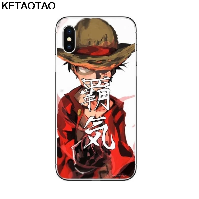 KETAOTAO one piece Comics Luffy чехол для телефона s для iPhone 4S 5C 5S 6S 7 8 SE Plus XR XS Max чехол кристально чистый мягкий TPU чехол s - Цвет: Бежевый