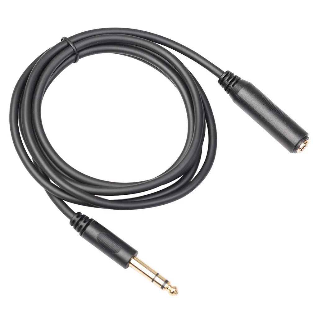 6.35mm Headphone Extension Cable TRS 1/4' Male to 1/4' Female Stereo New Electric Instrument Parts Accessories