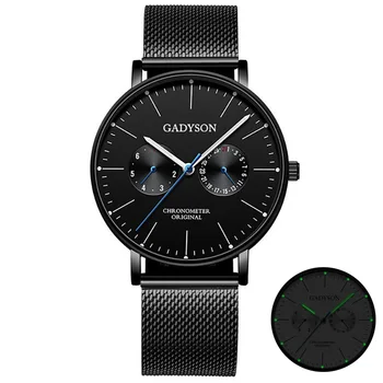 

2020 Fashion Men`s Watch Stainless Steel Mesh Band Quartz Watch Casual Luminous Watch for Men Wristwatch New Relogio Masculino