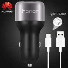 Huawei P9 автомобильное быстрое зарядное устройство 2 USB Supercharge 9V2A usb type C кабель M5 Pro Lite Nova 2 s 3 4 3e 4e Honor 8 9 V8 V9 Note8